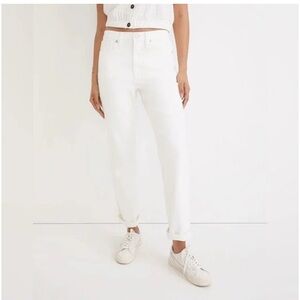 NWT Madewell Women's The Girljean in Cream White size 24